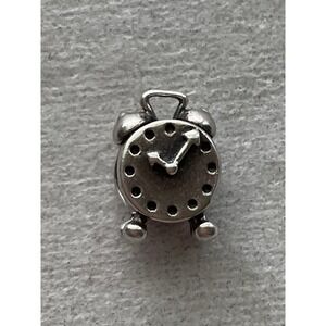 vintage Pandora alarm clock charm ALE 925 sterling silver
